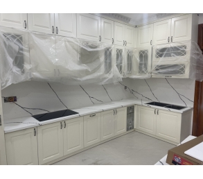Bàn bếp ốp đá Marble
